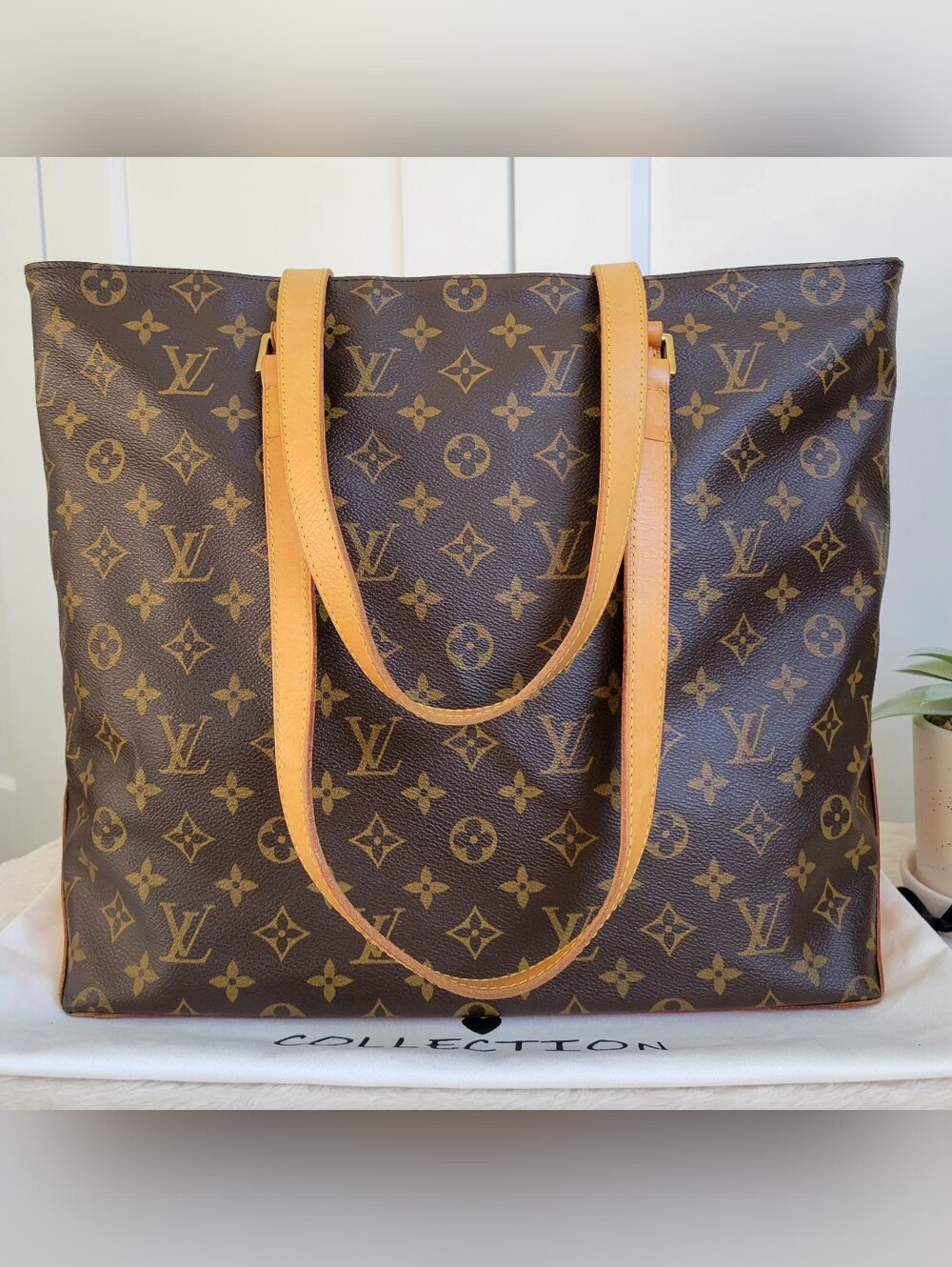 Louis Vuitton Zipper Tote Bag Monogram- Cabas MEZZO